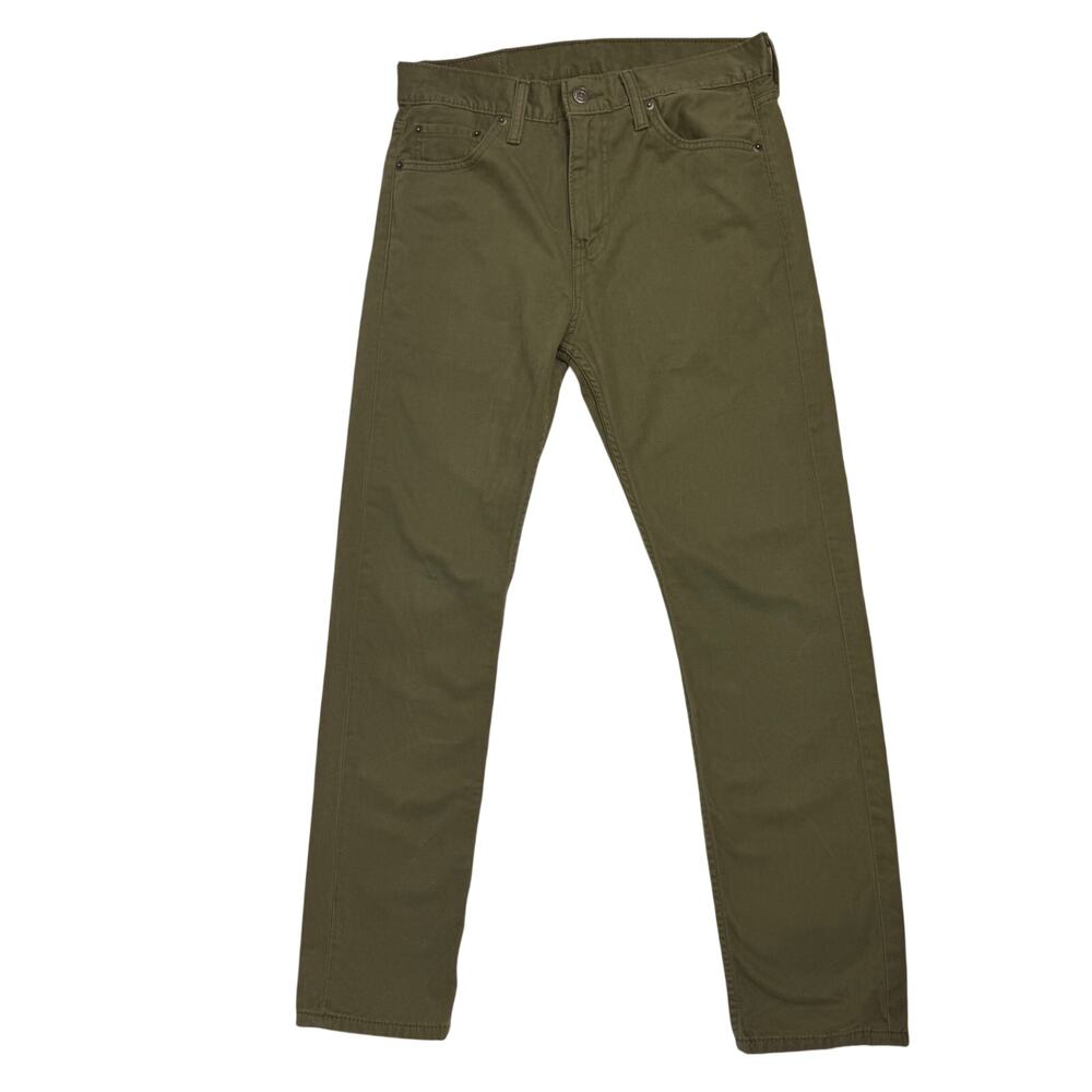 Levi's 510 Skinny Fit Jeans Men's Size 30x30 Olive Green Cotton Twill EUC